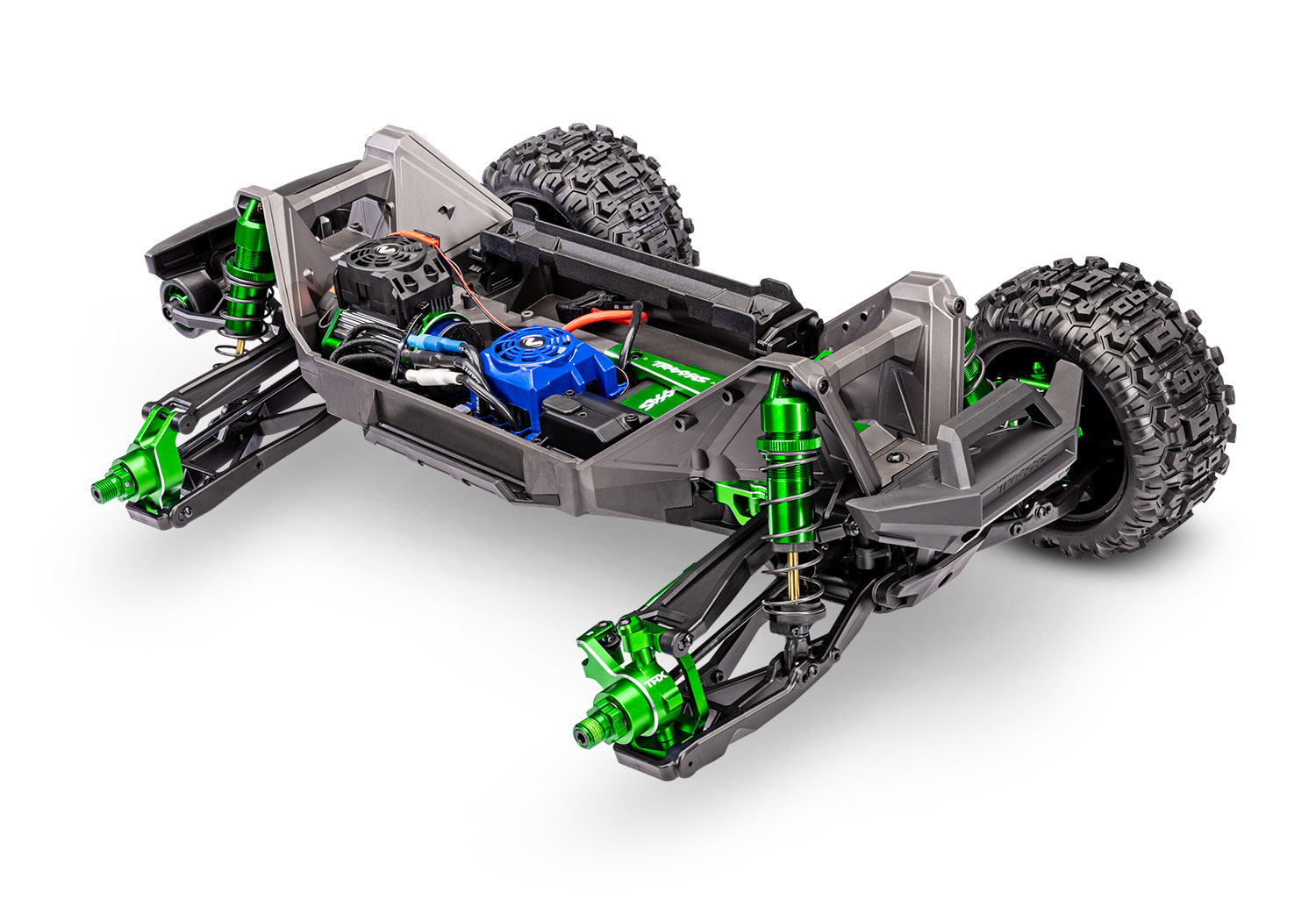 89087 4 Maxx Ultimate Detail Chassis GRN 1